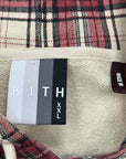 Kith Hoodie "PLAID" Red Used Size 2XL