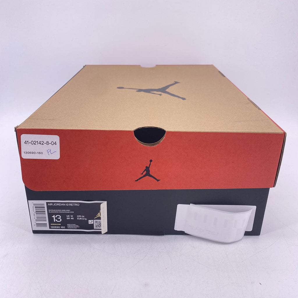 Air Jordan 12 Retro "White Dark Grey" 2019 New Size 13