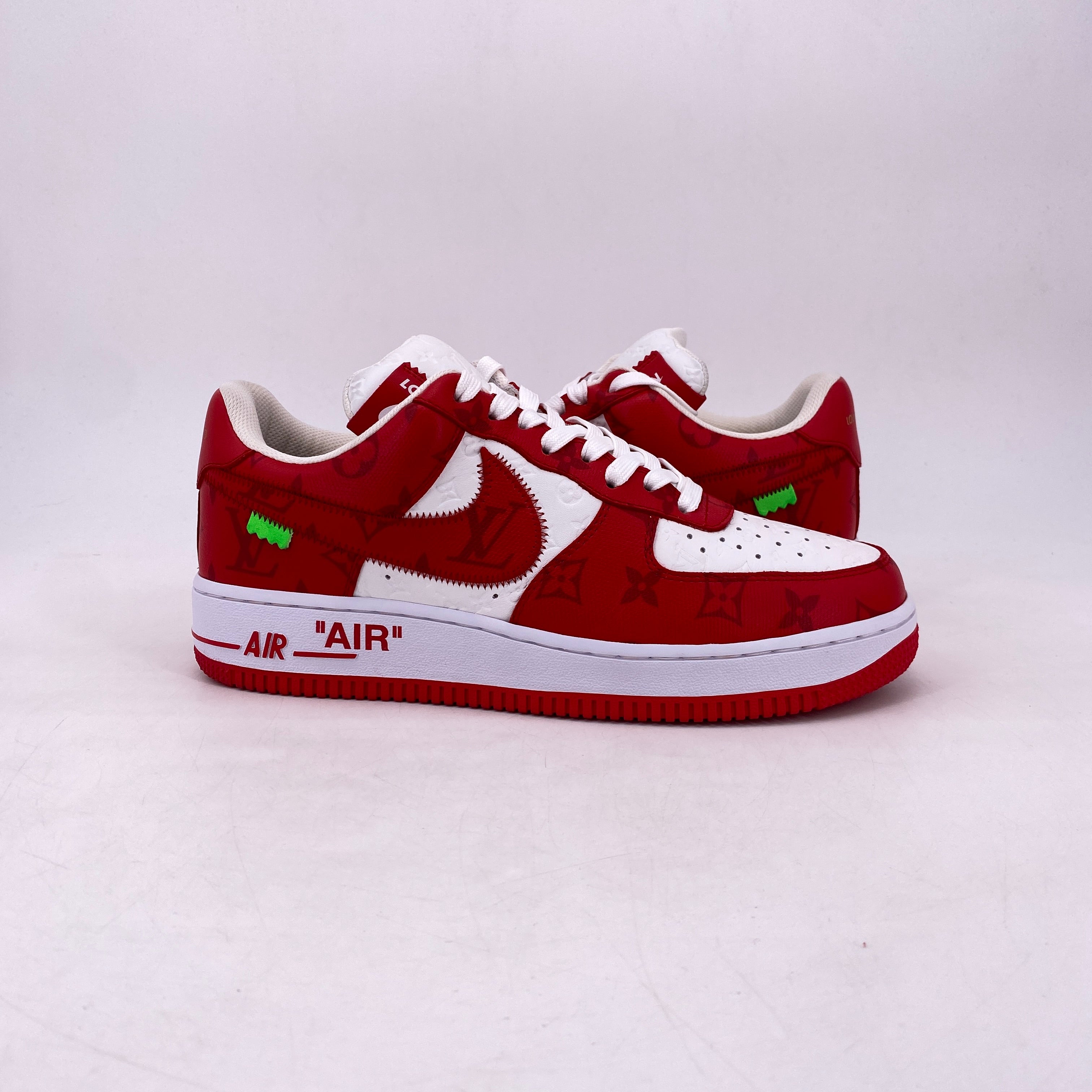 Nike Air Force 1 Low Lv White Red 2022 Size 8.5 SOLED OUT JC