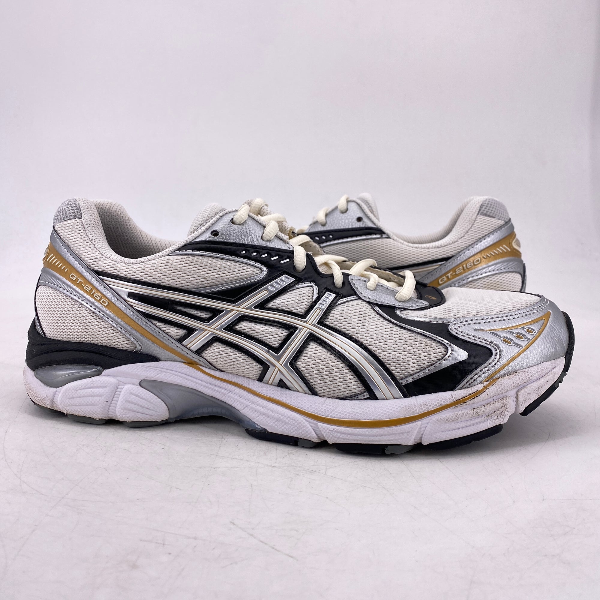 Asics GT-2160 &quot;Cream Pure Silver Gold&quot; 2023 Used Size 10