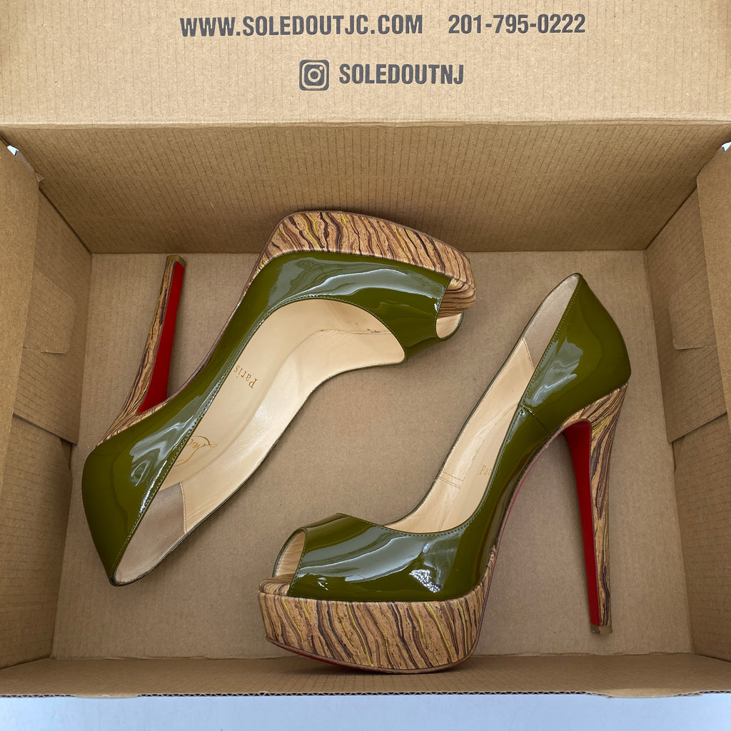 Christian Louboutin Heels "Banane Kaki"  Used Size 37