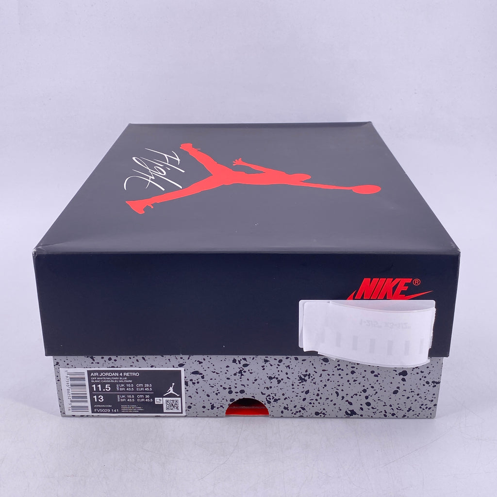 Air Jordan 4 Retro "Military Blue" 2024 New Size 11.5