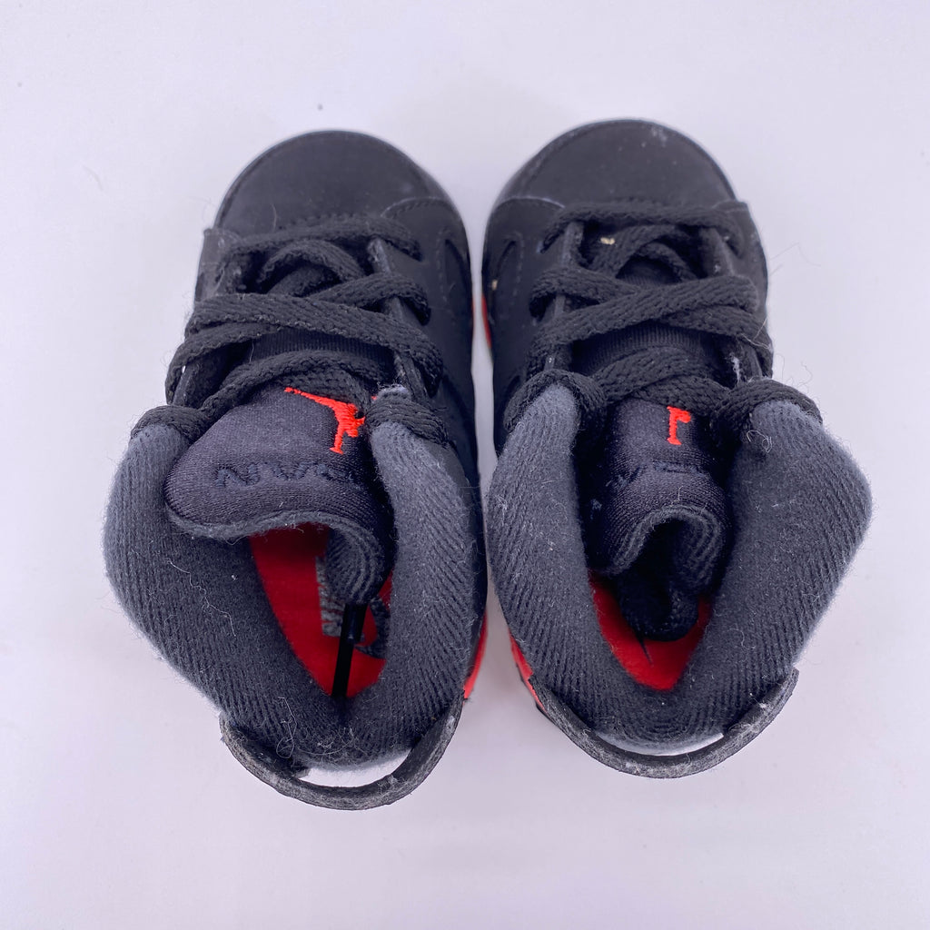 Air Jordan (TD) 6 Retro "Infrared" 2019 New Size 4c