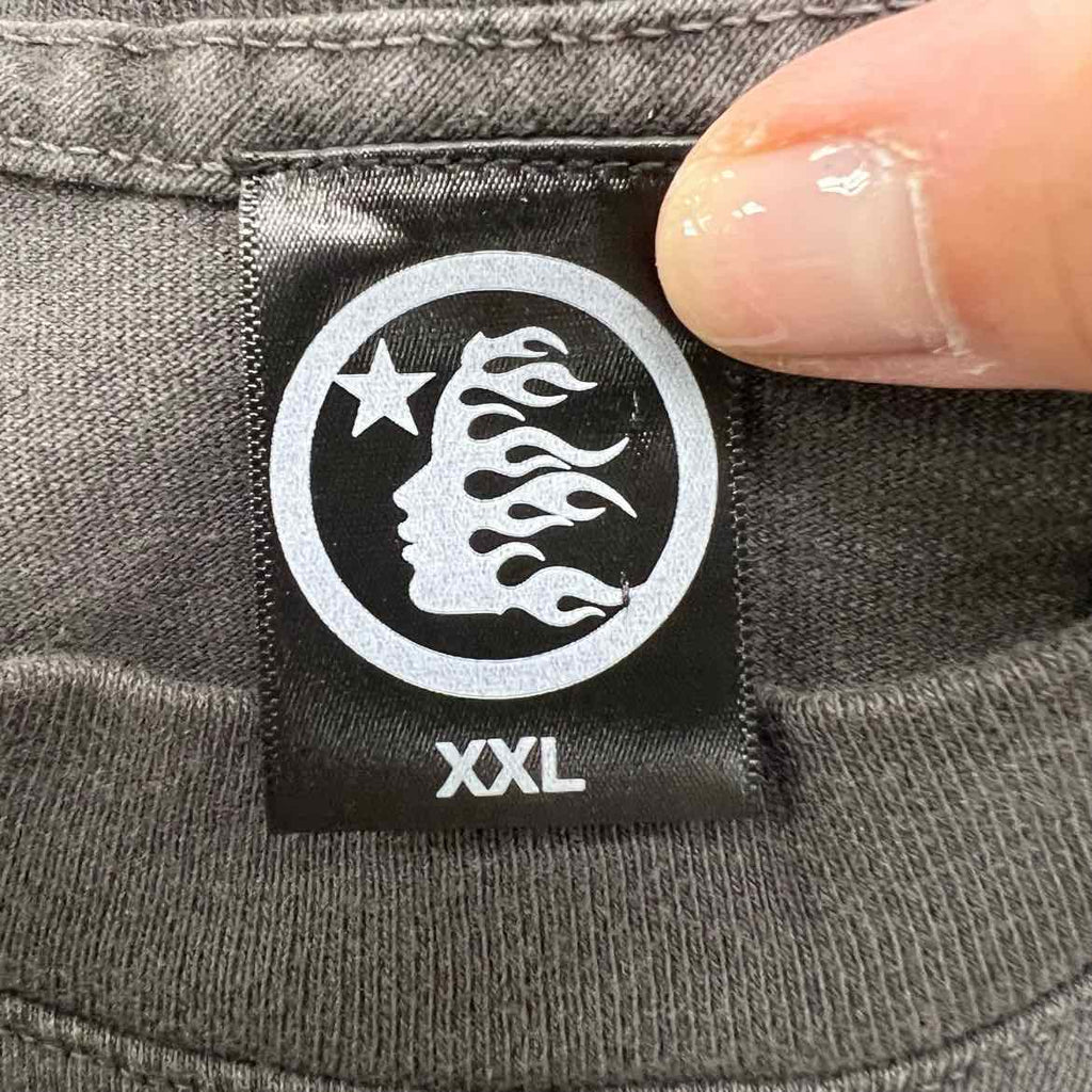 Hellstar T-Shirt "CROWNED SKULL" Black Used Size 2XL