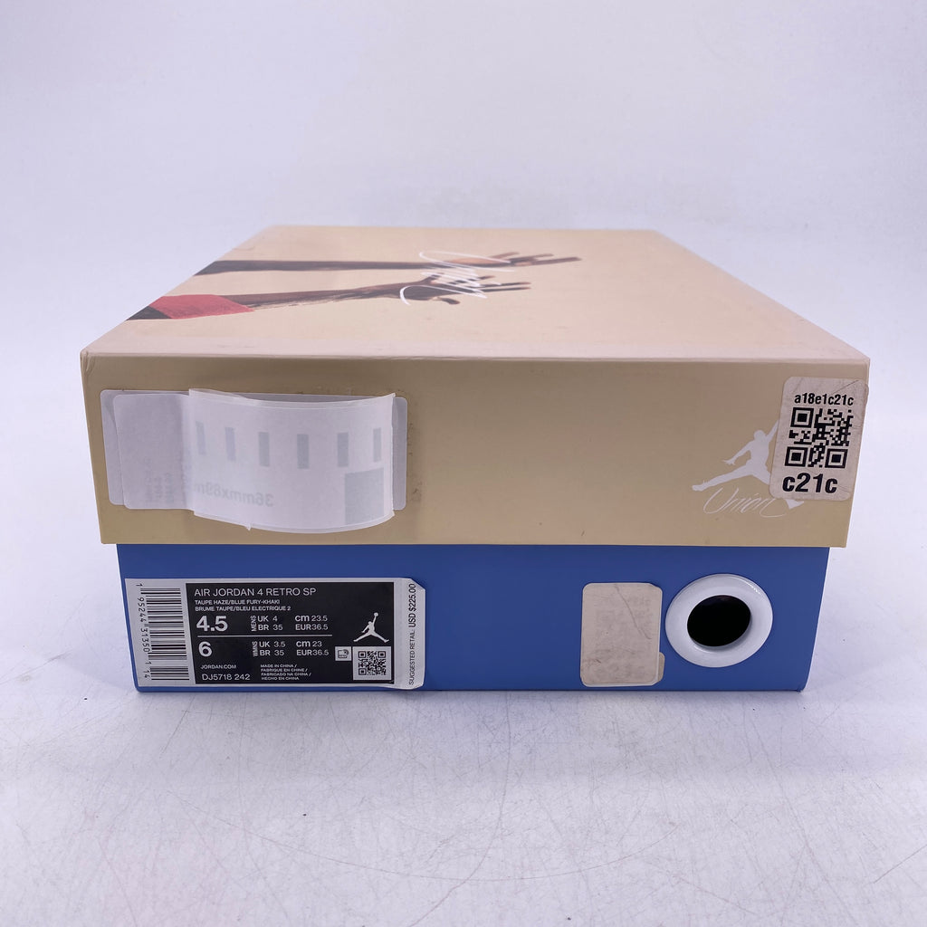 Air Jordan 4 Retro "Union Taupe Haze" 2021 Used Size 4.5