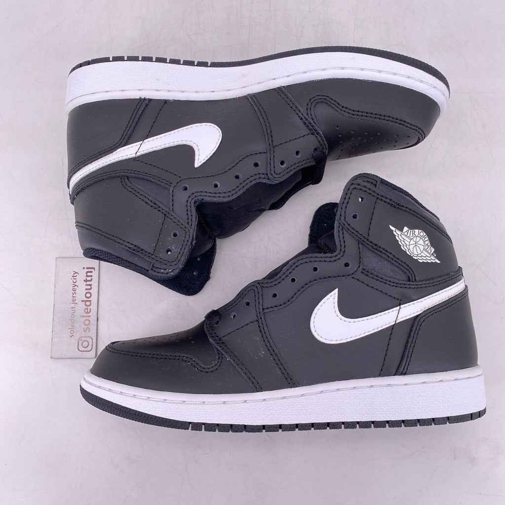 Air Jordan (GS) 1 Retro High OG "Ying Yang Black" 2016 New Size 4Y