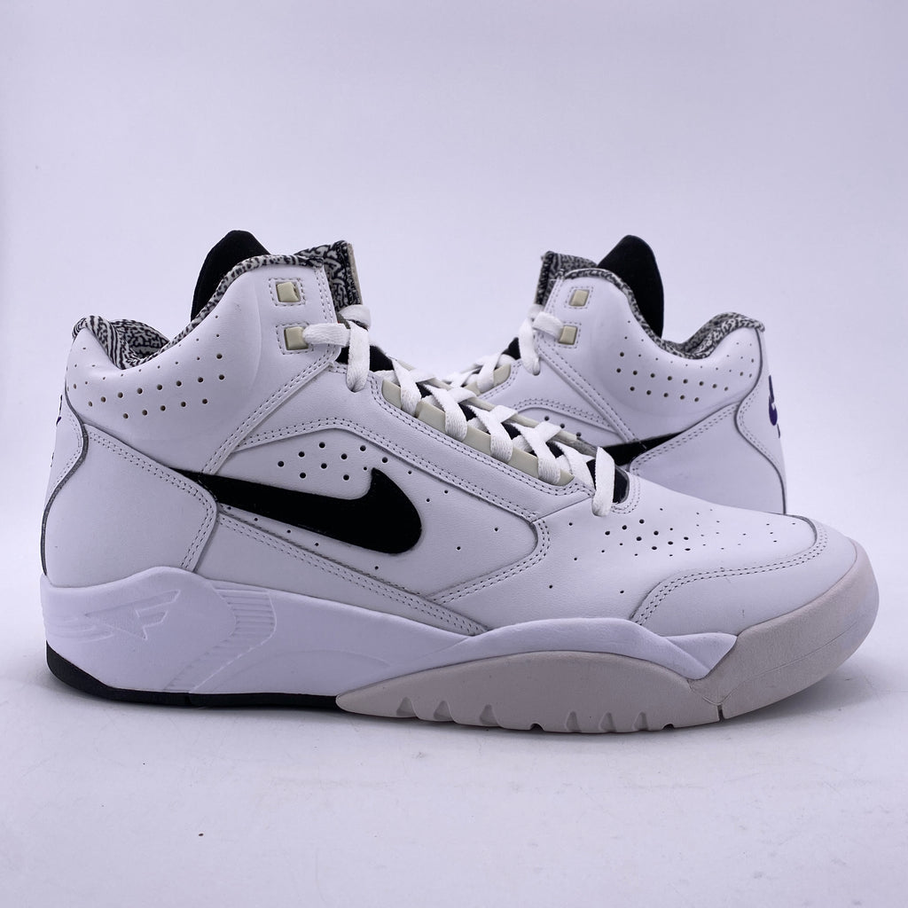 Nike Air Flight Lite Mid "White Black" 2021 New Size 12