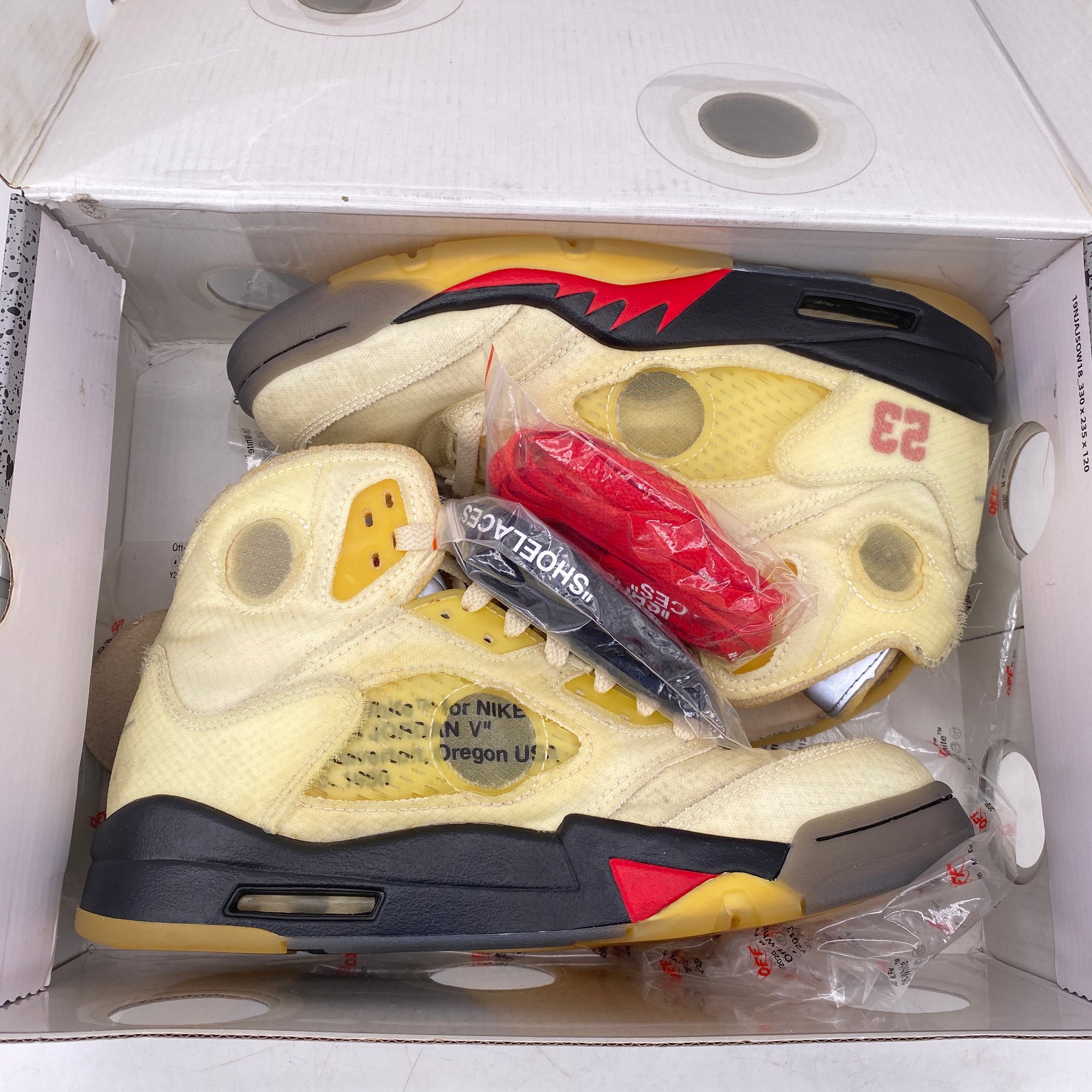 Air Jordan 5 Retro &quot;Ow Sail&quot; 2020 Used Size 7.5