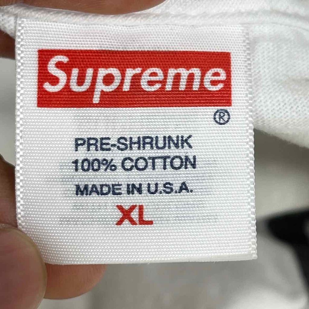 Supreme T-Shirt "SPIRAL" White Used Size XL