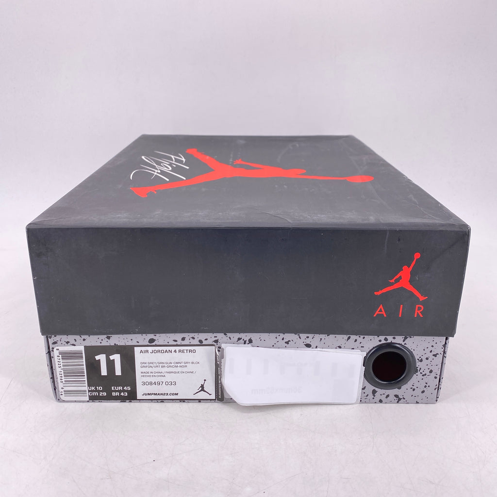 Air Jordan 4 Retro "Green Glow" 2014 New Size 11