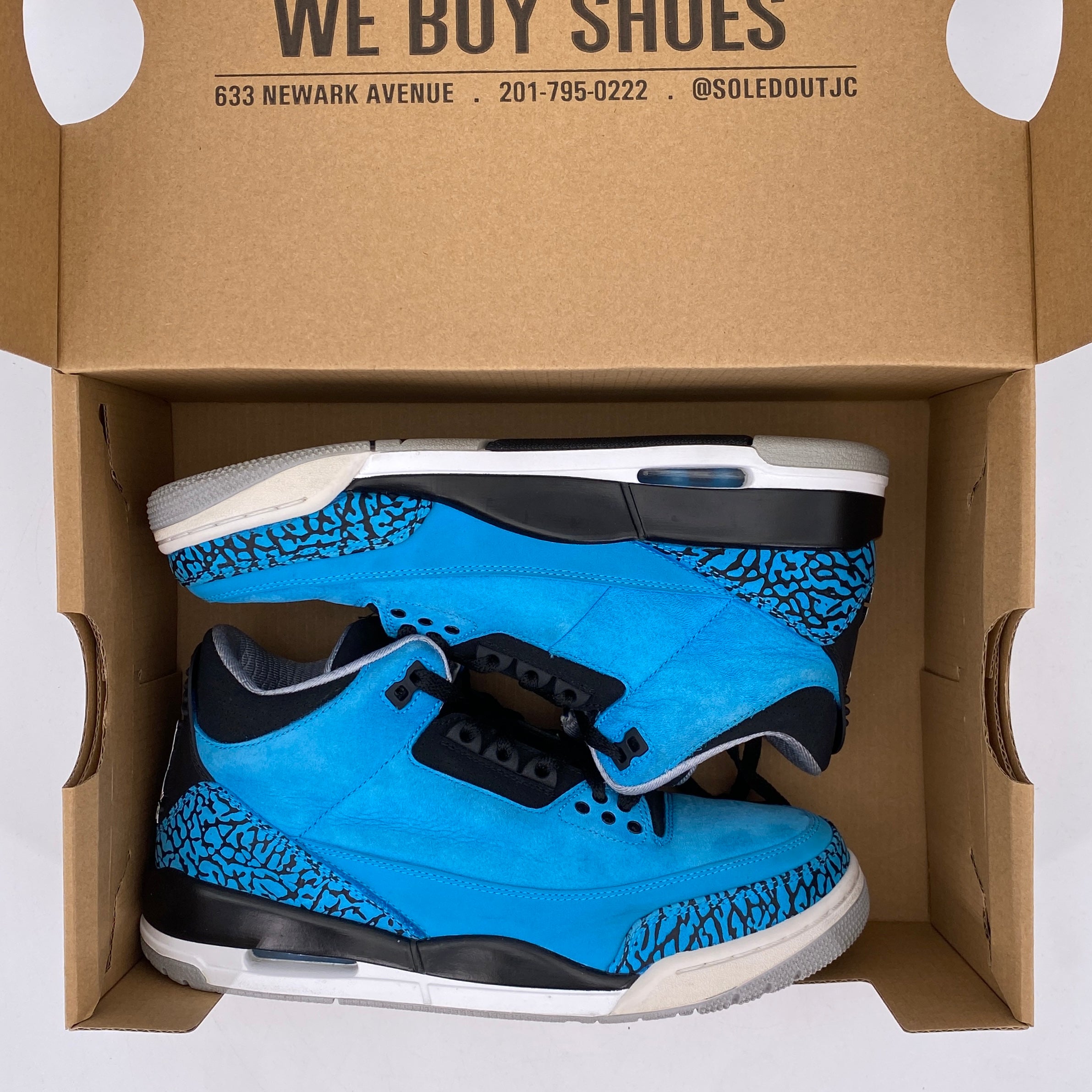 Air Jordan 3 Retro &quot;Powder Blue&quot; 2014 Used Size 8.5