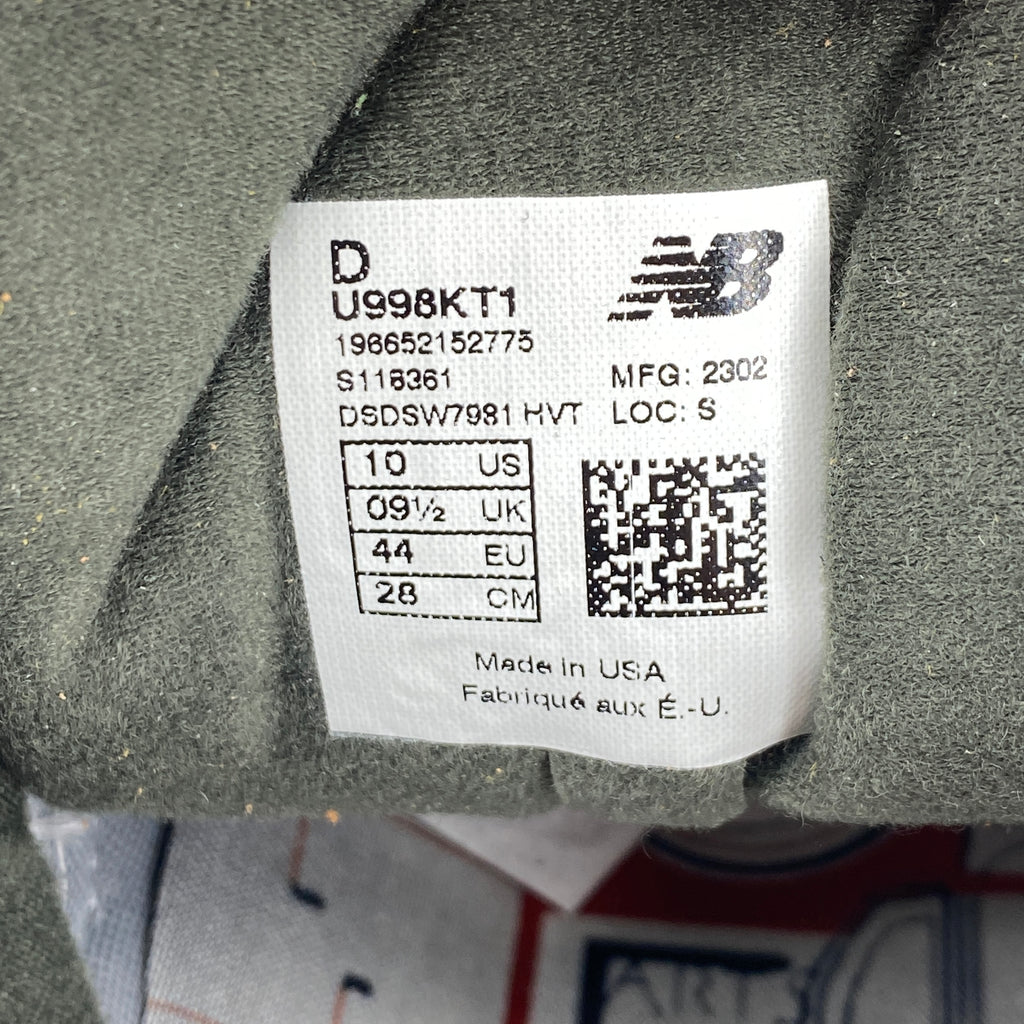 New Balance 998 "Ronnie Fieg Aloe Wash" 2023 New Size 10