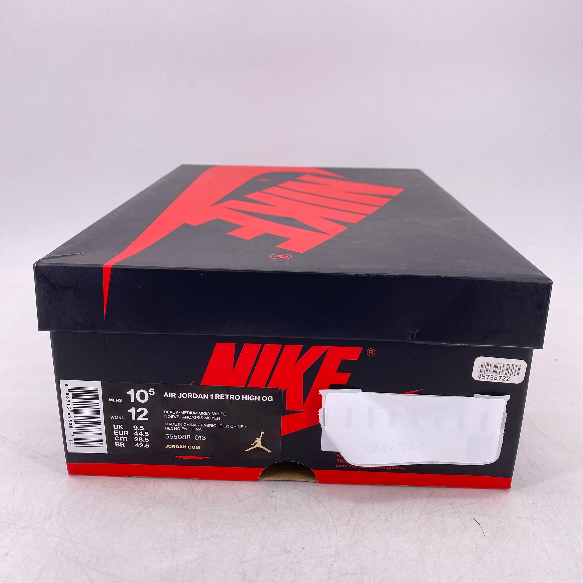 Air Jordan 1 Retro High OG &quot;Shadow&quot; 2018 Used Size 10.5