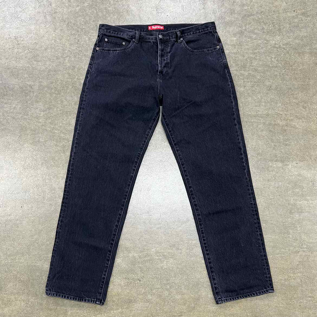 Supreme Jeans "WASHED BLACK" Black Used Size 38