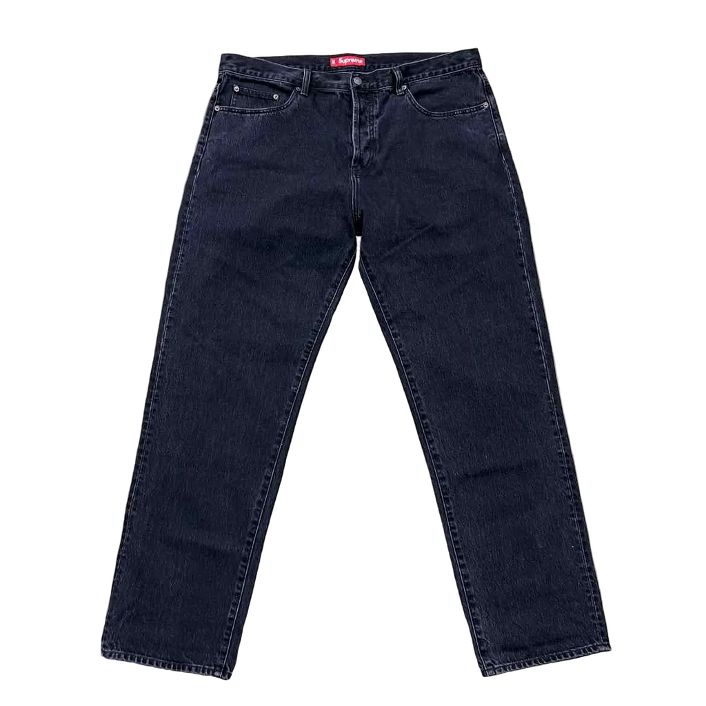 Supreme Jeans "WASHED BLACK" Black Used Size 38