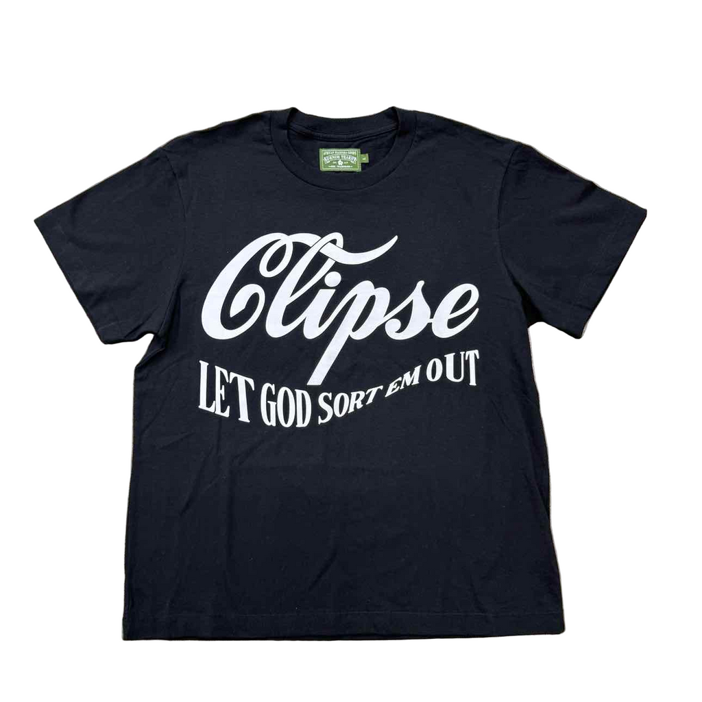 Denim Tears T-Shirt "CLIPSE 5TH ANNIVERSARY" Black New Size L