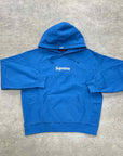 Supreme Hoodie "BOX LOGO" Blue Used Size S