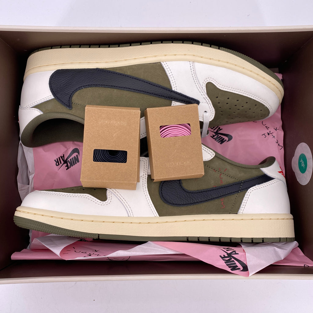 Air Jordan 1 Low OG SP "Travis Scott Medium Olive" 2024 New Size 12.5