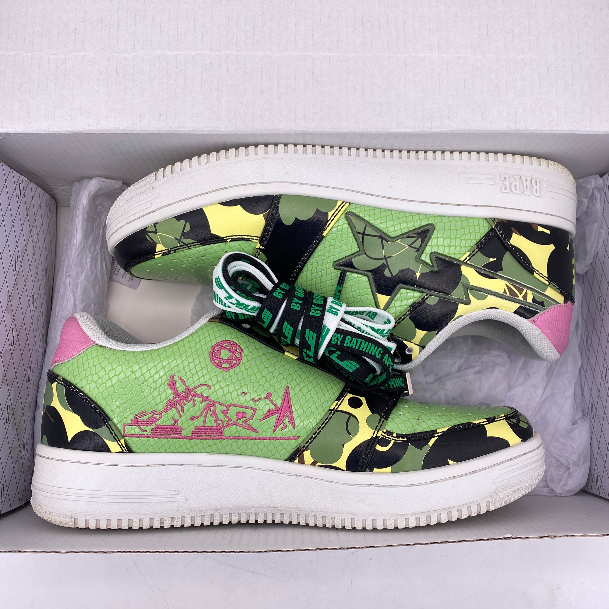 Bape Bapesta &quot;Mo&#39;Wax X Unkle&quot; 2021 Used Size 8.5