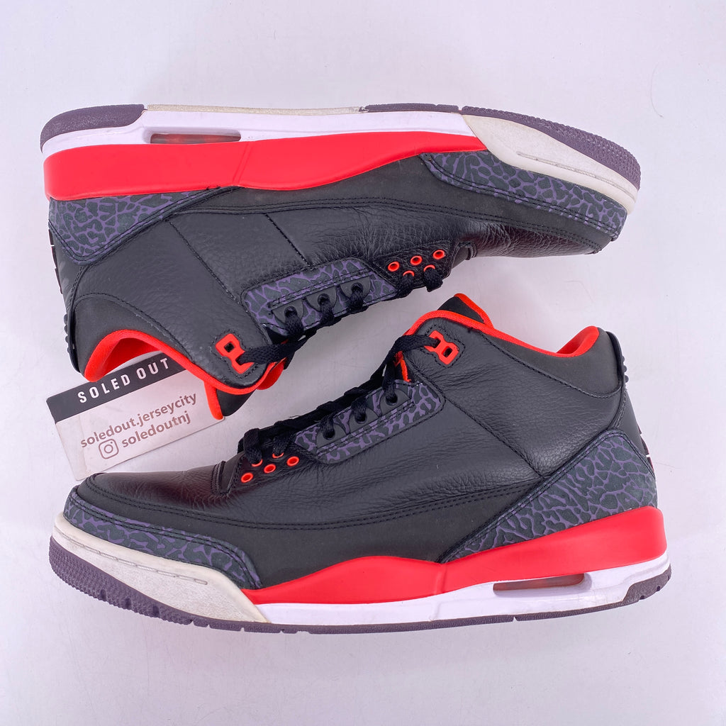 Air Jordan 3 Retro "Crimson" 2013 Used Size 11