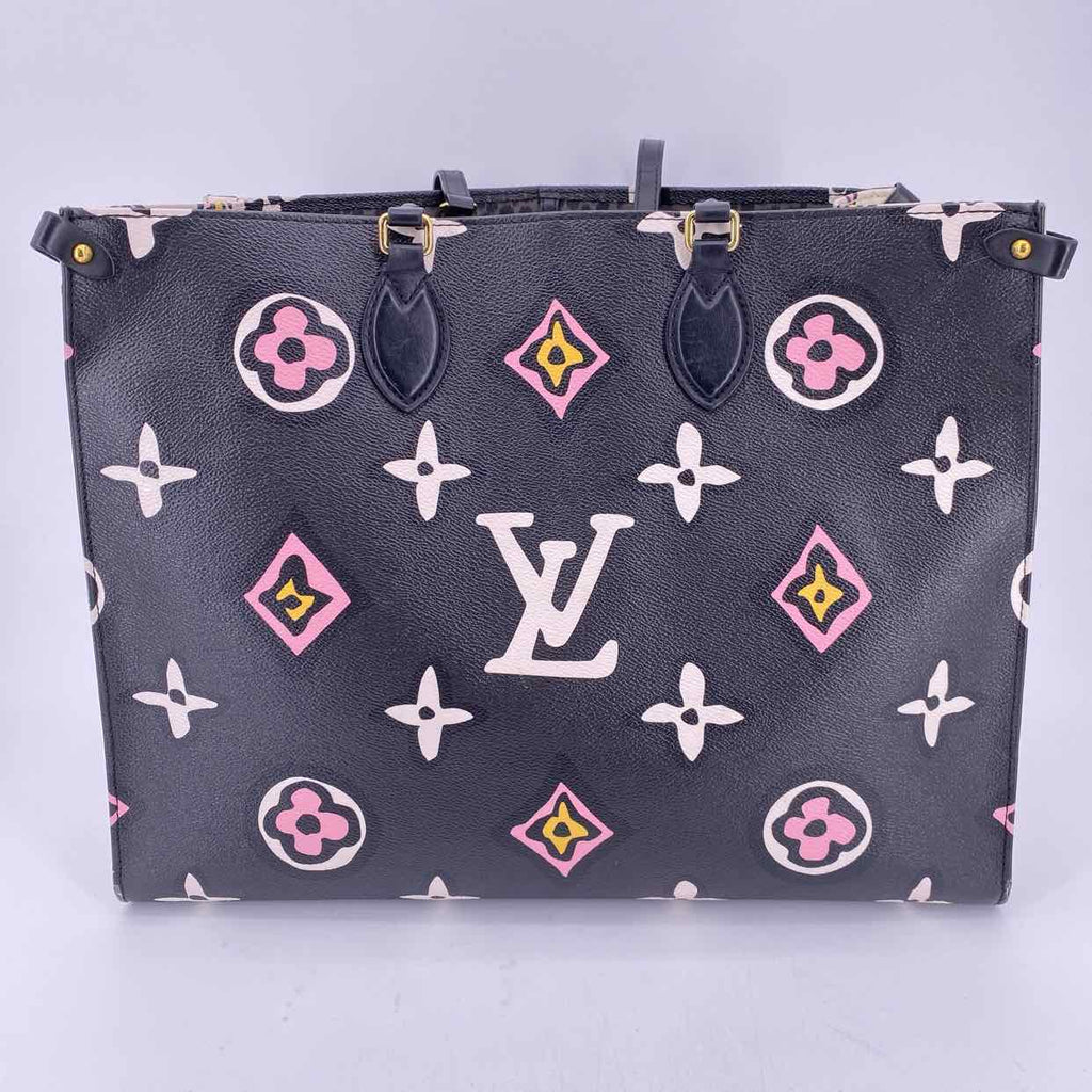 Louis Vuitton Handbag "ONTHEGO WILD AT HEART" Used Black Size GM