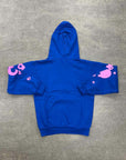 Sp5der Hoodie "BELUGA" Blue New Size L