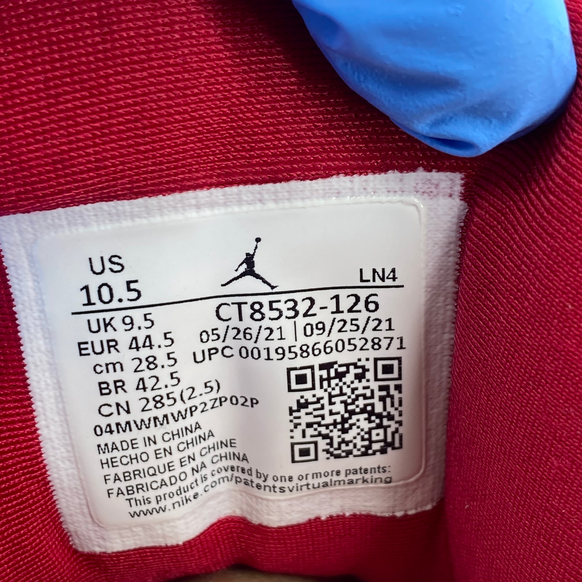 Air Jordan 3 Retro &quot;Cardinal&quot; 2022 Used Size 10.5