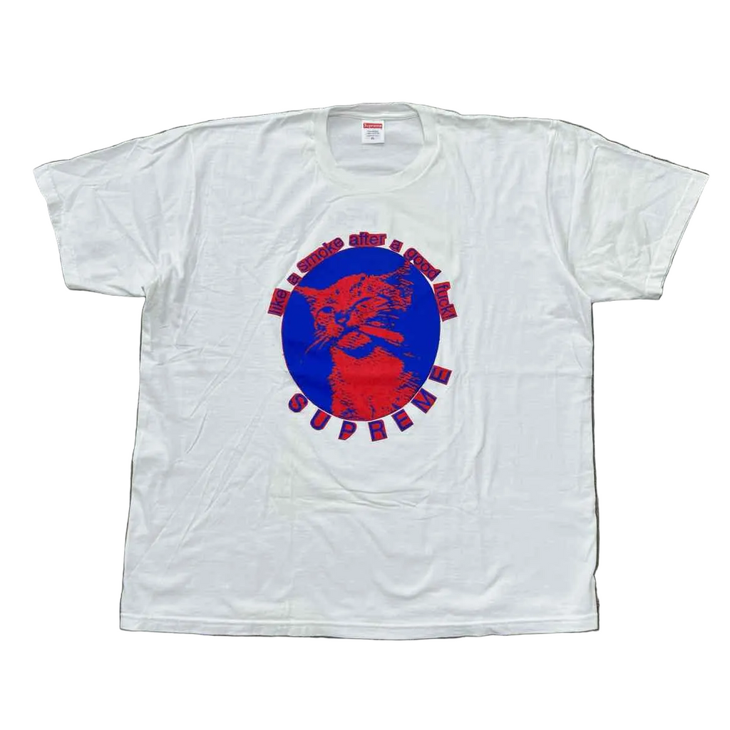 Supreme T-Shirt "SMOKE" White Used Size XL
