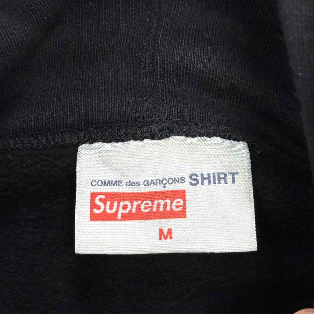 Supreme Hoodie "BOX LOGO CDG SPLIT" Black Used Size M