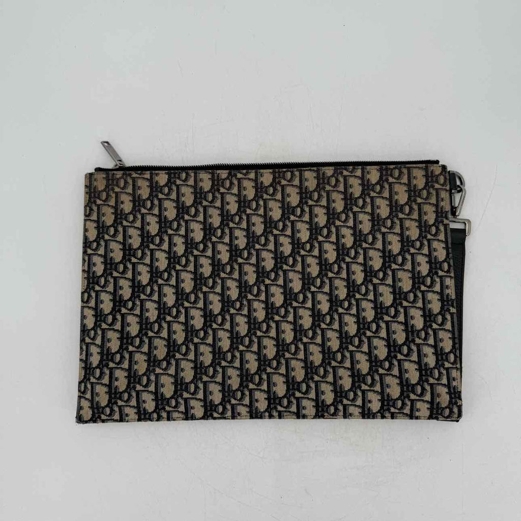 Dior Pouch "A5 TRIANGLE" Used Beige Size OS