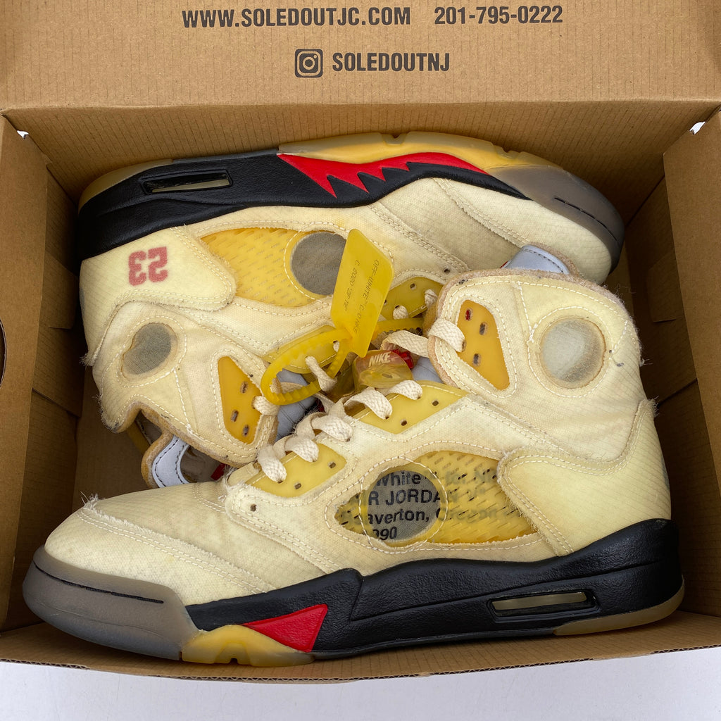 Air Jordan 5 Retro "Ow Sail" 2020 Used Size 9.5