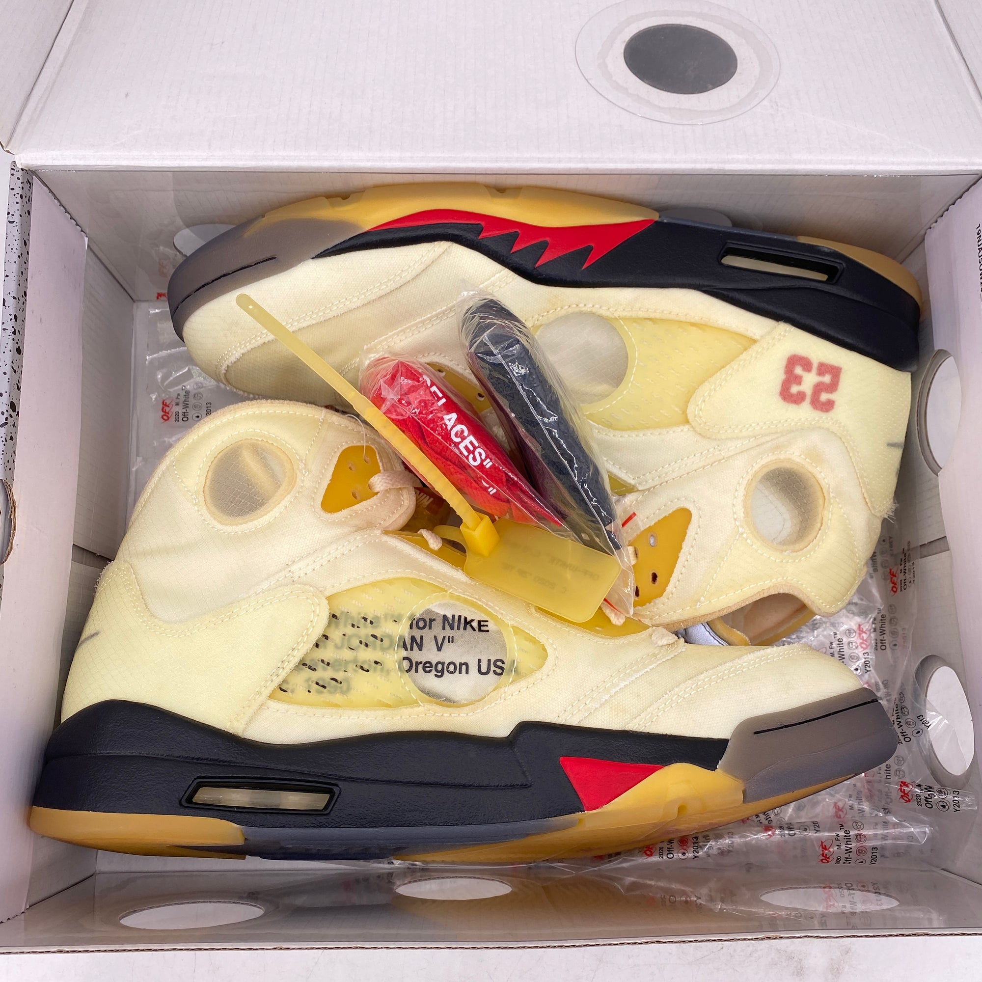 Air Jordan 5 Retro &quot;Ow Sail&quot; 2020 New Size 13