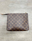 Louis Vuitton Toiletry Bag "MONOGRAM" Used Brown