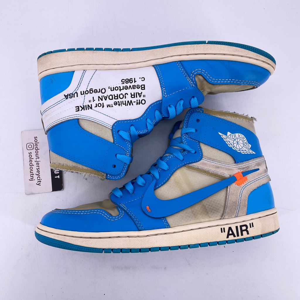Air Jordan 1 Retro High OG "Off White Unc" 2018 Used Size 10.5
