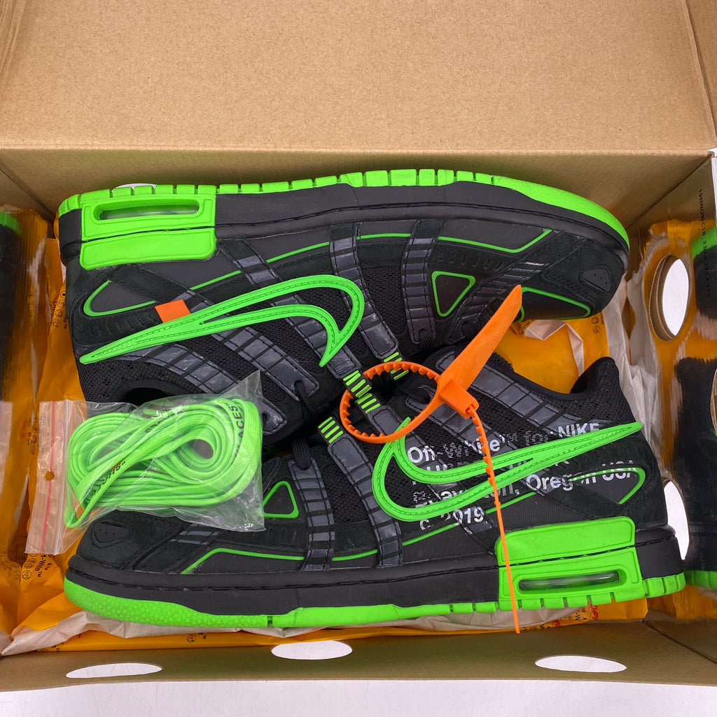 Nike Air Rubber Dunk / OW "Green Strike" 2020 Used Size 9.5