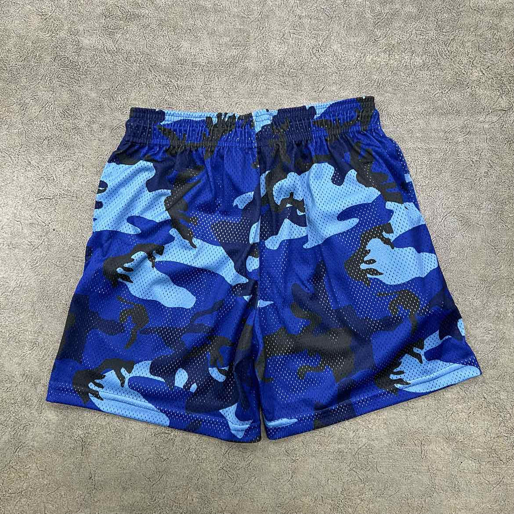 Eric Emanuel Mesh Shorts "BLUE CAMO" Blue New Size S
