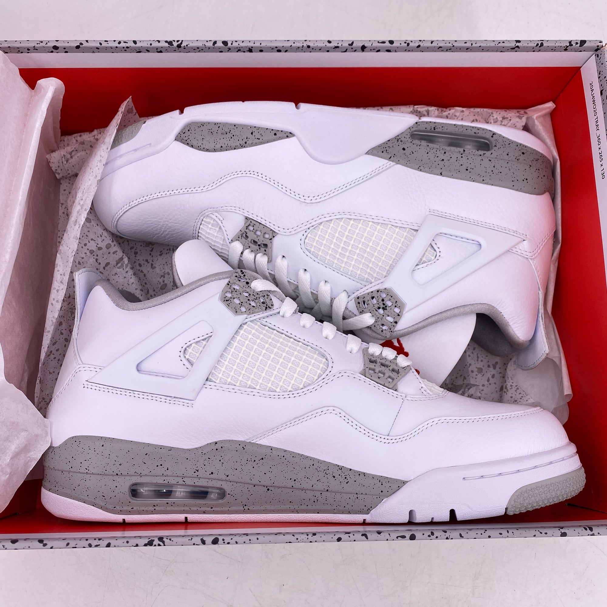 Air Jordan 4 Retro &quot;White Oreo&quot; 2021 New Size 12