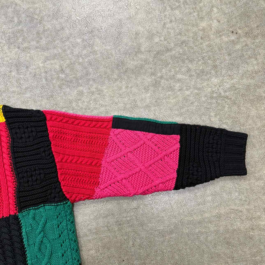 Supreme Cardigan "PATCHWORK" Multi-Color Used Size M