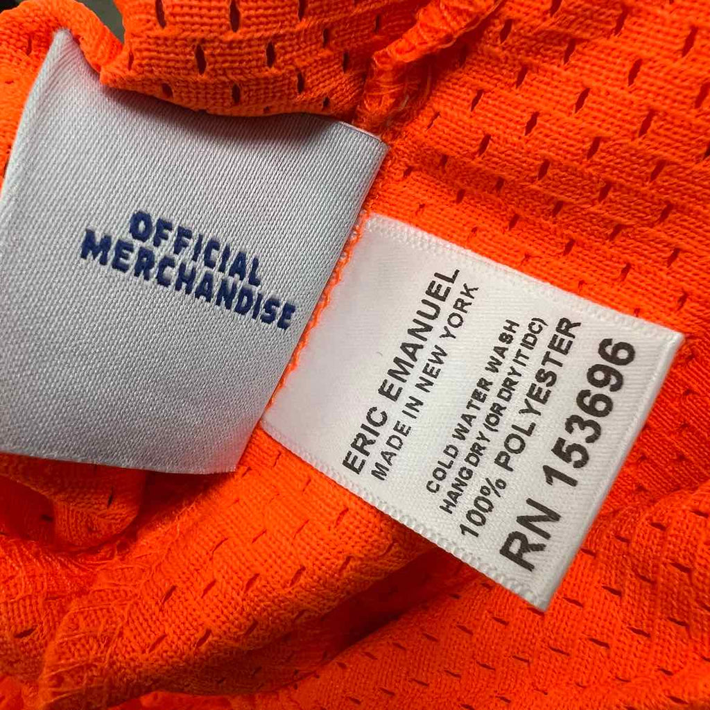 Eric Emanuel Mesh Shorts "BASIC LOGO" Safety Orange New Size S