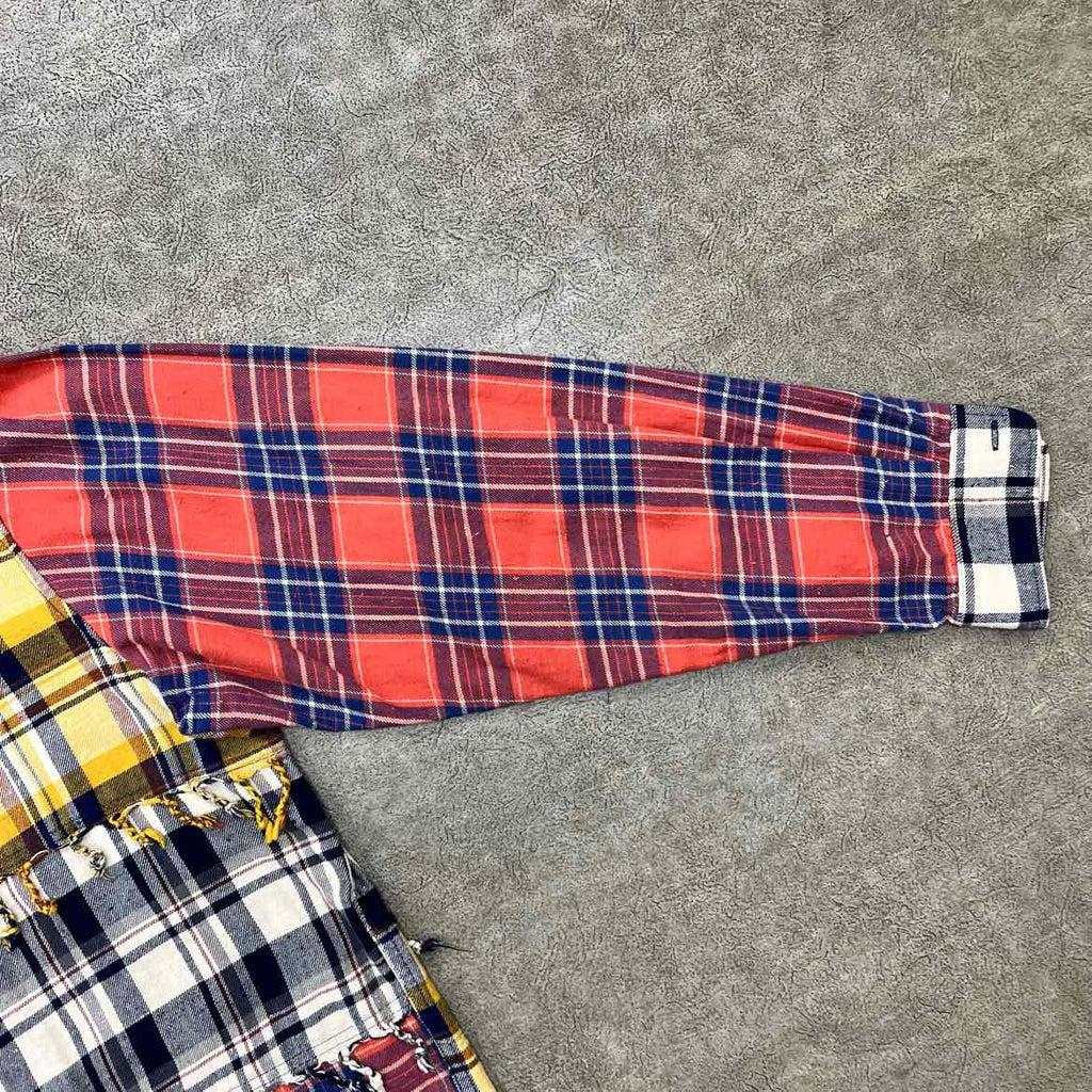 Denim Tears Flannel "FRAYED" Multicolor Used Size L