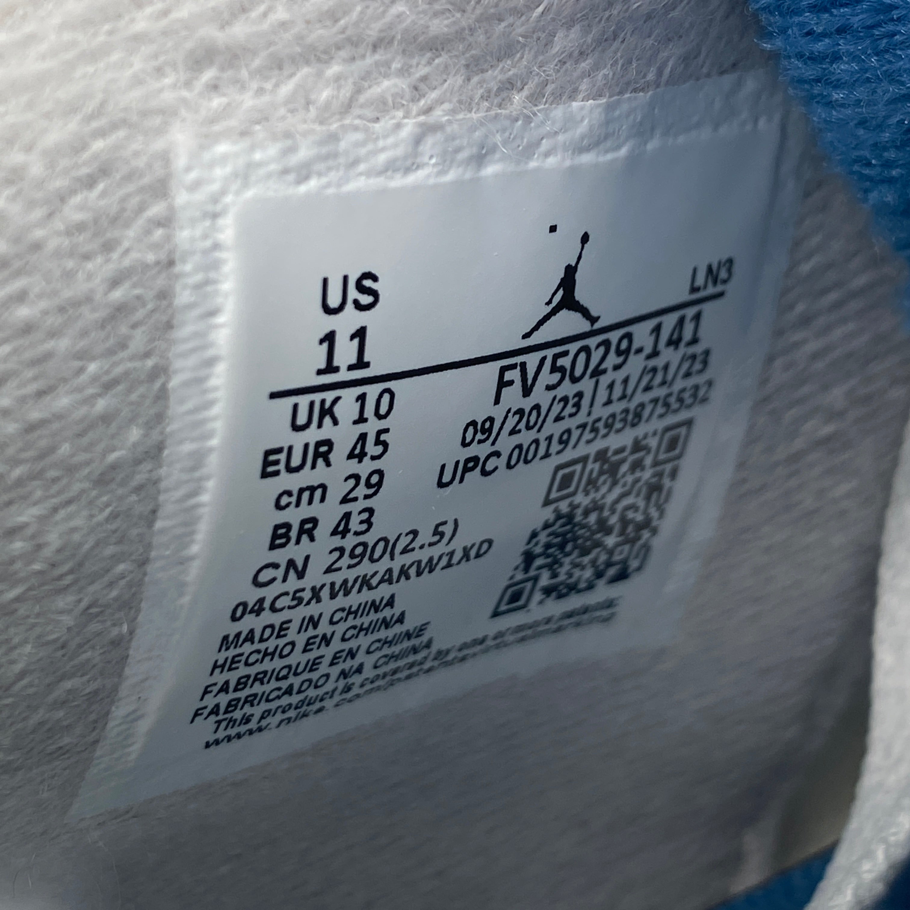 Air Jordan 4 Retro &quot;Military Blue&quot; 2024 New Size 11