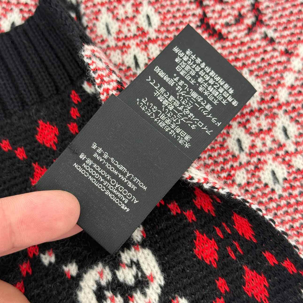 Gucci Scarf "SNOWFLAKE" Used Red