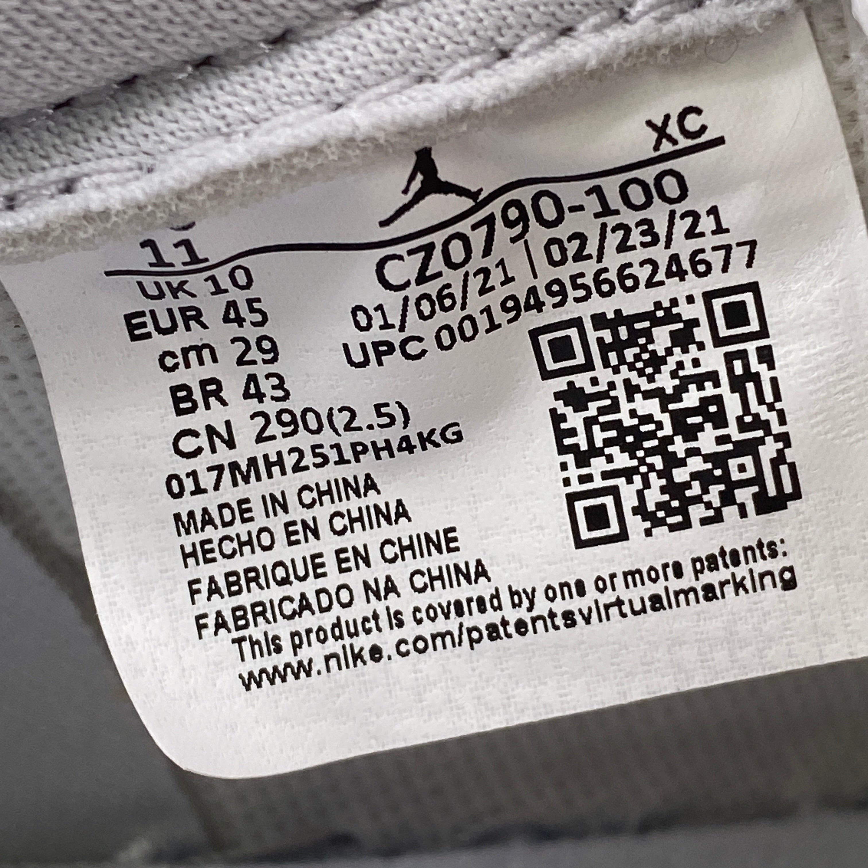 Air Jordan 1 Low &quot;Neutral Grey&quot; 2021 New Size 11