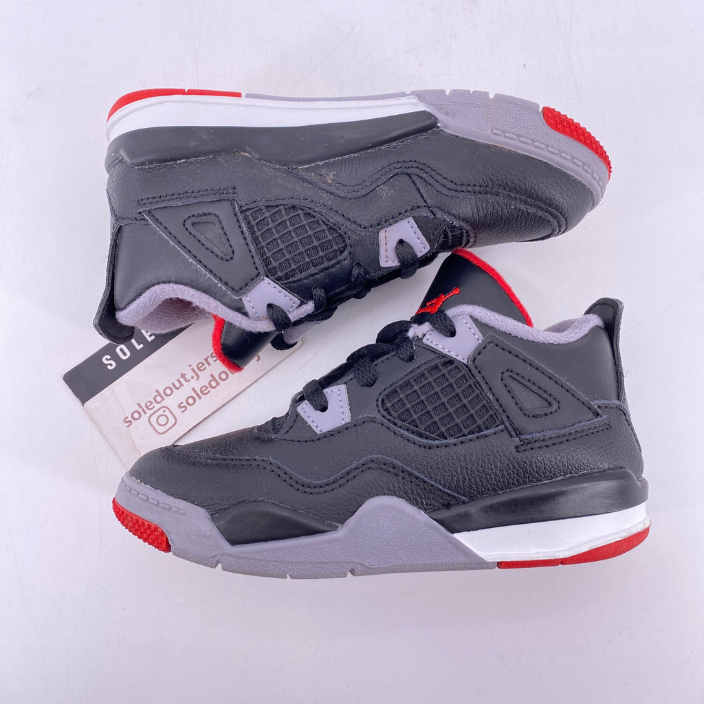 Air Jordan (TD) 4 Retro "Bred" 2024 Used Size 10c