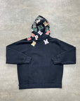 Supreme Hoodie "SCATTERED APPLIQUE" Black Used Size M