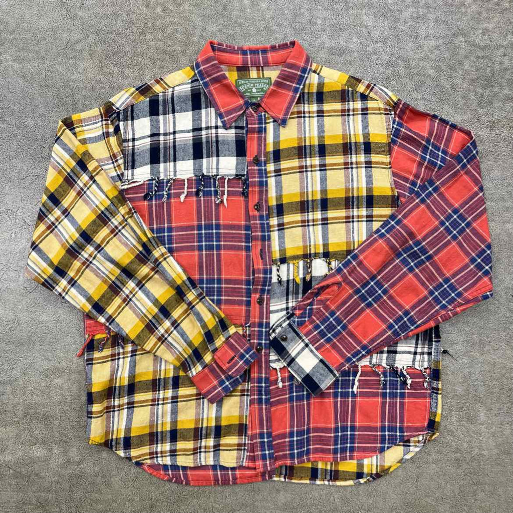 Denim Tears Flannel "FRAYED" Multicolor Used Size L