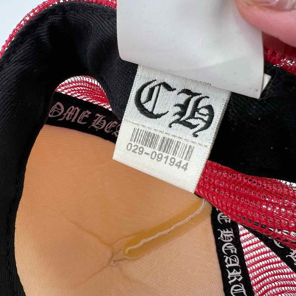 Chrome Hearts Trucker Hat "SEX RECORDS" Used Red Size OS