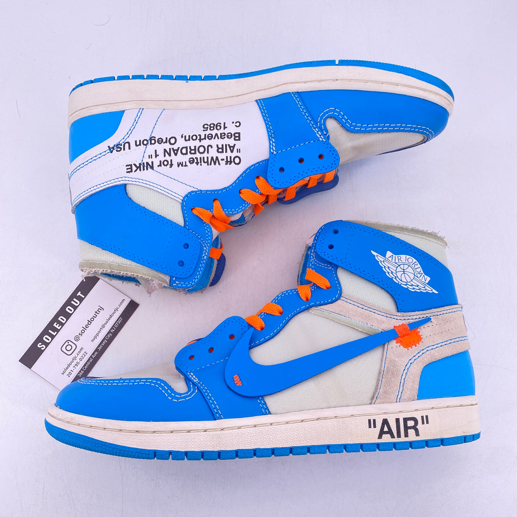 Air Jordan 1 Retro High OG "Off White Unc" 2018 Used Size 10.5