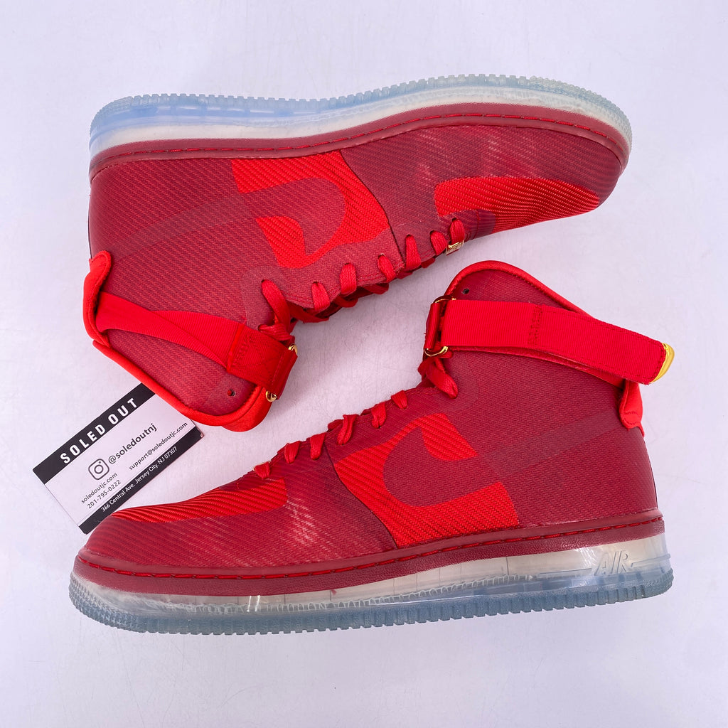 Nike Air Force 1 CMFT Lux "University Red" 2015 Used Size 11.5