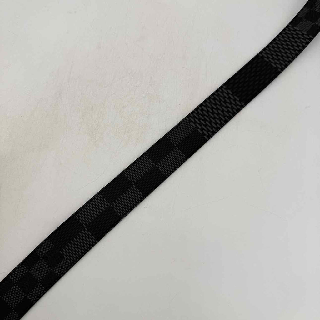 Louis Vuitton Belt "INITIALES" Used Black Size 44
